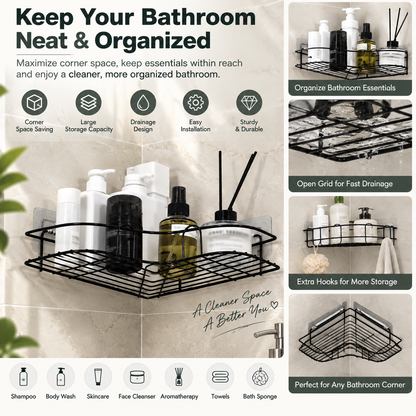 Wall Mounted Corner Shower Shelf
