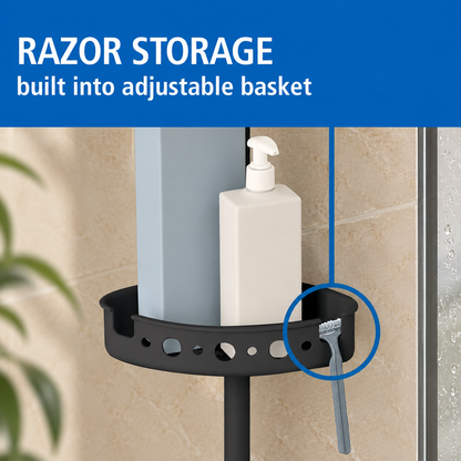 4-Tier Tension Pole Shower Organizer