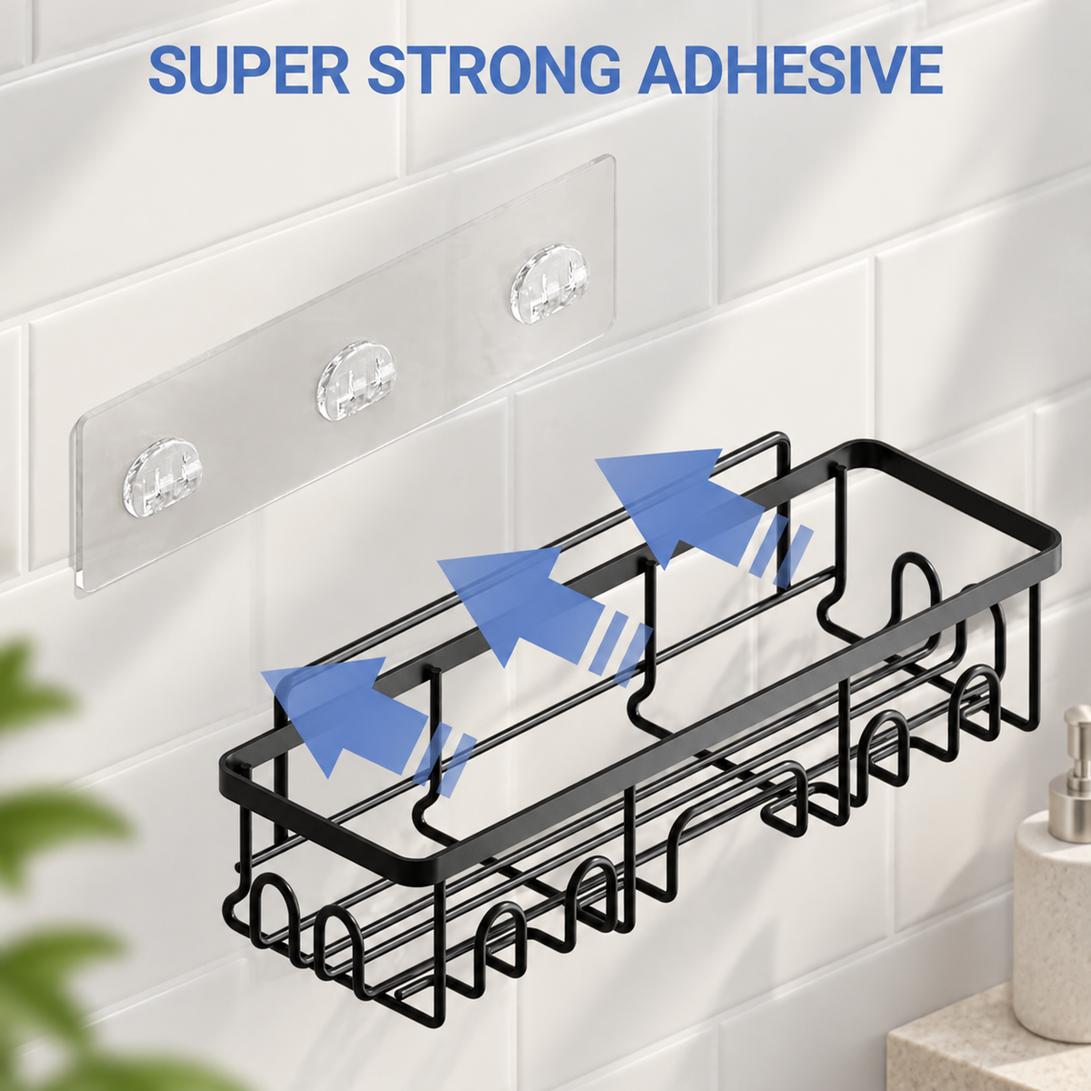 6-Pack Stainless Steel Shower Caddy Set