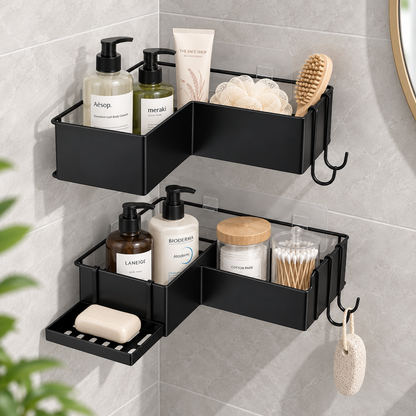 2-Pack Adhesive Corner Shower Caddy