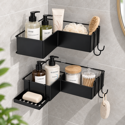 2-Pack Adhesive Corner Shower Caddy