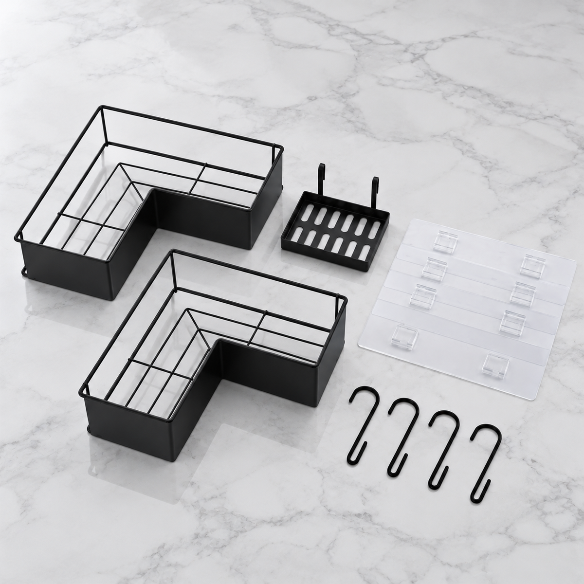 2-Pack Adhesive Corner Shower Caddy