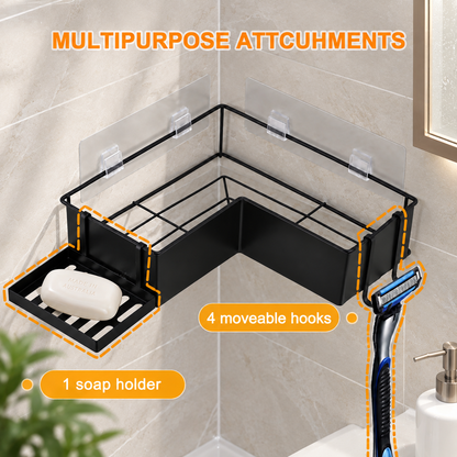 2-Pack Adhesive Corner Shower Caddy